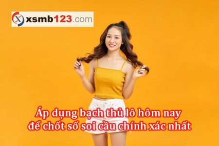 Áp dụng bạch thủ lô hôm nay để chốt số soi cầu chính xác nhất